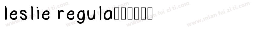leslie regula字体转换